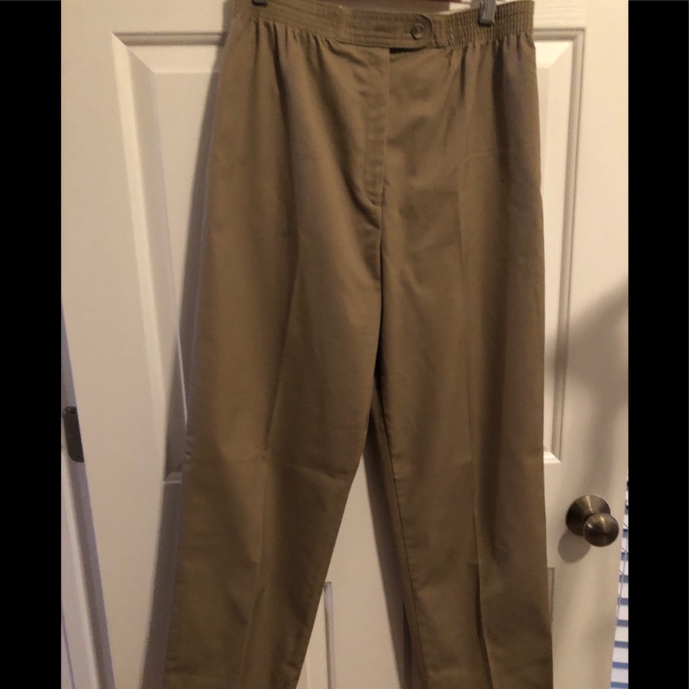 Women’s Kacki pants - elastic waste size 12
